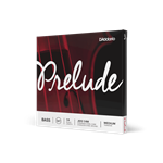 Packaging sleeve for the D'Addario Prelude 1/4 scale double bass medium tension 4-string set