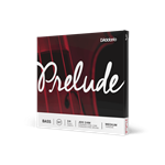Packaging sleeve for the D'Addario Prelude 3/4 scale double bass medium tension 4-string set