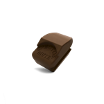 D'Addario Spector Copper Violin Mute installed on violin strings behind the bridge