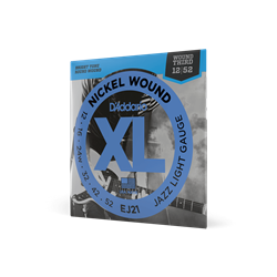 Package of D'Addario EJ21 Nickel Wound Jazz Light Electric Guitar Strings 12-52