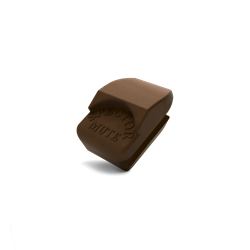 D'Addario Spector Copper Violin Mute installed on violin strings behind the bridge